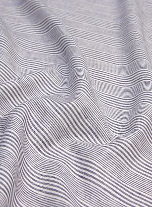 Лен (н) бело-фиолетовая полоска - в интернет-магазине тканей Тессутидея арт. 16-0628