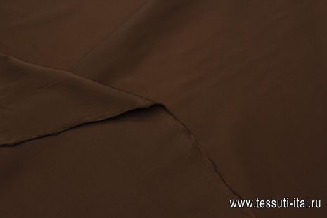 Подкладочная стрейч (о) темно-коричневая - итальянские ткани Тессутидея арт. 07-1479