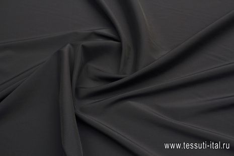Подкладочная стрейч (о) темно-серо-коричневая - итальянские ткани Тессутидея арт. 07-1451