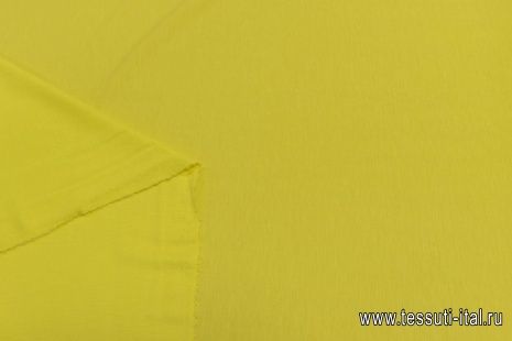 Трикотаж хлопок (о) желтый - итальянские ткани Тессутидея арт. 12-1105