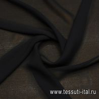 Шифон 76 г/м (о) черный - итальянские ткани Тессутидея арт. 04-1719