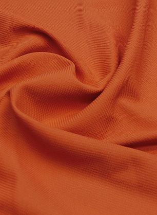 Плательная вискоза с ацетатом стрейч (о) оранжевая фактурная - в интернет-магазине тканей Тессутидея арт. 04-1607