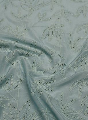 Вышивка на маркизете (о) светло-бирюзовая - в интернет-магазине тканей Тессутидея арт. 10-4622