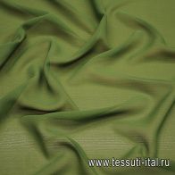 Шифон 40 гр/м (о) темно-зеленый  - итальянские ткани Тессутидея арт. 10-3147