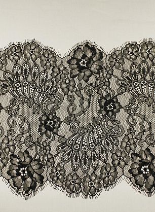 Кружево черное ш-24см - в интернет-магазине тканей Тессутидея арт. 03-7359