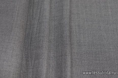 Костюмная (о) черно-белая меланжевая Kiton - итальянские ткани Тессутидея арт. 05-4076
