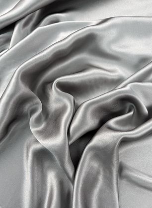 Шелк атлас (о) серый - в интернет-магазине тканей Тессутидея арт. 10-4816