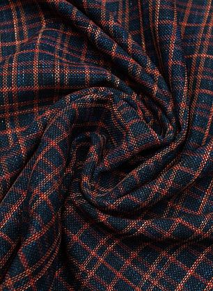 Костюмная (н) сине-красно-голубая клетка - в интернет-магазине тканей Тессутидея арт. 05-4522