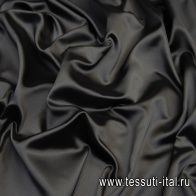 Дюшес дабл (о) черный/графитовый - итальянские ткани Тессутидея арт. 10-1026