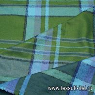 Костюмная (н) сине-зеленая клетка - итальянские ткани Тессутидея арт. 05-4586