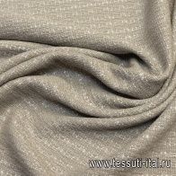 Костюмная фактурная стрейч (н) серо-бежевая меланж - итальянские ткани Тессутидея арт. 05-3323