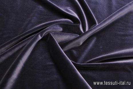 Бархат вискоза (о) синий - итальянские ткани Тессутидея арт. 04-1636