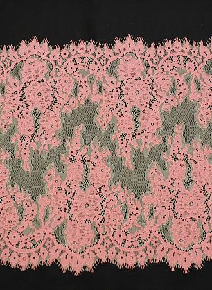 Кружево ш-28см розово-бежевое - в интернет-магазине тканей Тессутидея арт. F-6348