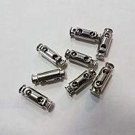 Фиксатор металл серебро - итальянские ткани Тессутидея арт. F-4889