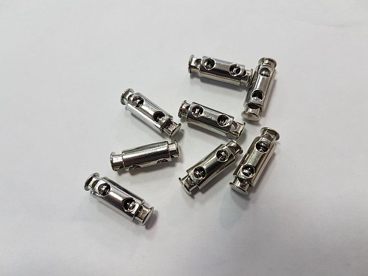 Фиксатор металл серебро - итальянские ткани Тессутидея арт. F-4889