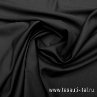 Плательная шерсть супер (о) Leitmotiv черная - итальянские ткани Тессутидея арт. 17-0063