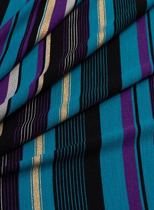 Трикотаж с люрексом (н) цветная полоска  - в интернет-магазине тканей Тессутидея арт. 13-1411