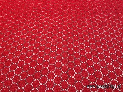 Кружево (о) красное - итальянские ткани Тессутидея арт. 03-4769