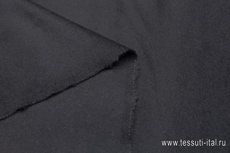 Пальтовая альпака (о) черная - итальянские ткани Тессутидея арт. 09-2004
