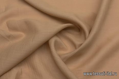 Лен сорочечный (о) светло-коричневый - итальянские ткани Тессутидея арт. 16-0811