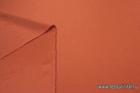 Подкладочная стрейч (о) терракотовая - итальянские ткани Тессутидея арт. 07-1332