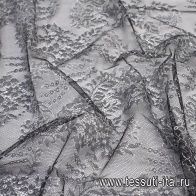 Кружевное полотно (н) черно-белое Solstiss - итальянские ткани Тессутидея арт. 03-6132