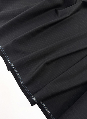 Костюмная шерсть (н) черно-серая полоска - в интернет-магазине тканей Тессутидея арт. 05-5279