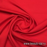 Плательная креп (о) красная - итальянские ткани Тессутидея арт. 04-1081