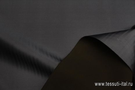 Шелк кади дабл (о) темно-синий/черный - итальянские ткани Тессутидея арт. 10-3557