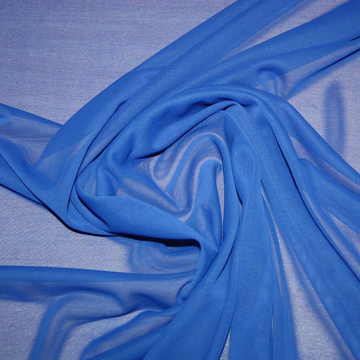 Сетка плательная (о) светло-синяя - итальянские ткани Тессутидея арт. 04-0861
