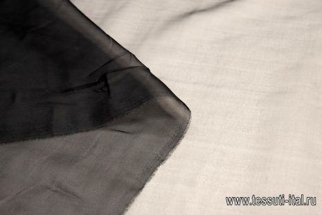 Органза (о) черная - итальянские ткани Тессутидея арт. 10-1458
