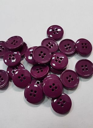 Пуговица пластик 4 прокола d-14мм фуксия - в интернет-магазине тканей Тессутидея арт. F-5317