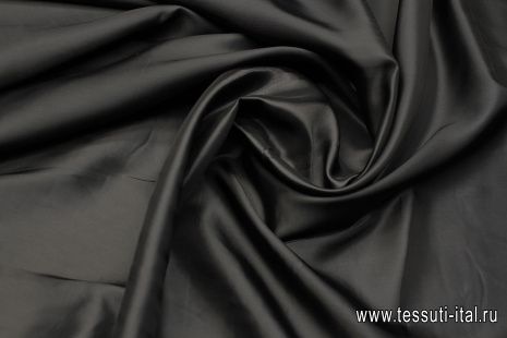 Подкладочная вискоза (о) темно-коричневая - итальянские ткани Тессутидея арт. 08-1454