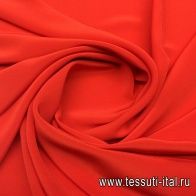 Крепдешин (о) красный - итальянские ткани Тессутидея арт. 02-7370