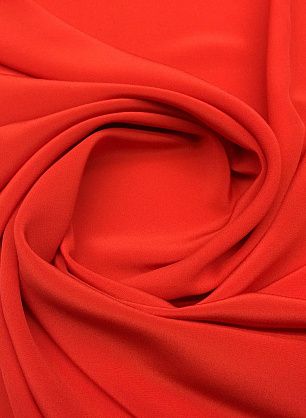 Крепдешин (о) красный - в интернет-магазине тканей Тессутидея арт. 02-7370