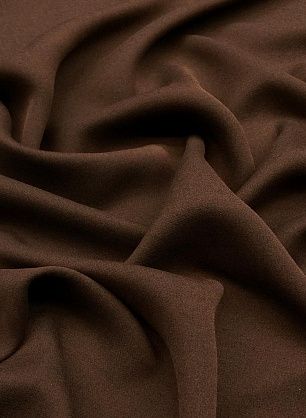 Крепдешин дабл (о) темно-коричневый - в интернет-магазине тканей Тессутидея арт. 02-7662