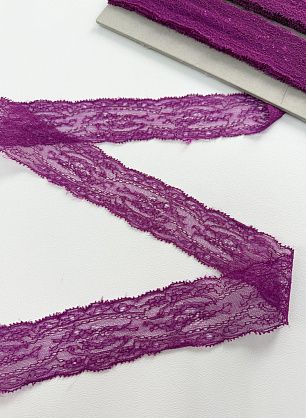 Кружево ш-5,5см фуксия - в интернет-магазине тканей Тессутидея арт. 03-7460
