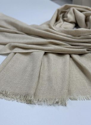 Кашемир купон-палантин 180*120см бежевый - в интернет-магазине тканей Тессутидея арт. F-6358