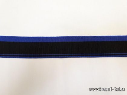 Подвяз (н) черно-синий 5-5,5*38-43см  - итальянские ткани Тессутидея арт. F-4055