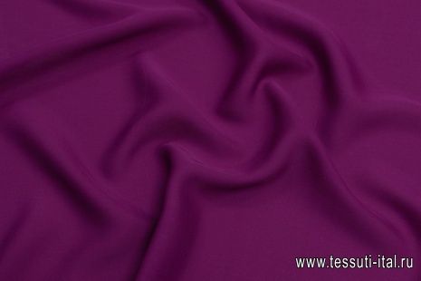 Крепжоржет (о) темная фуксия - итальянские ткани Тессутидея арт. 10-2325