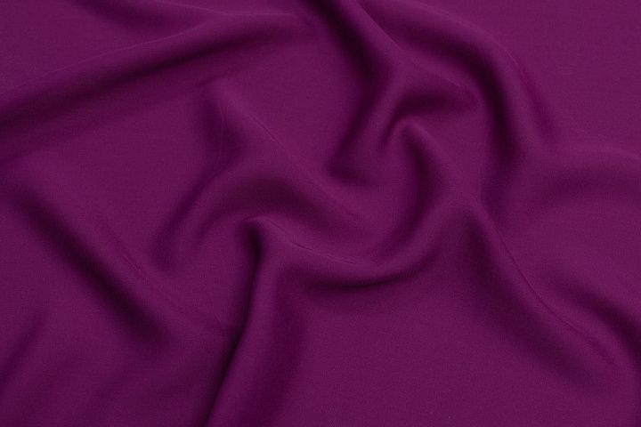Крепжоржет (о) темная фуксия - итальянские ткани Тессутидея арт. 10-2325