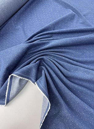 Джинса со стразами (о) синяя - в интернет-магазине тканей Тессутидея арт. 01-8031