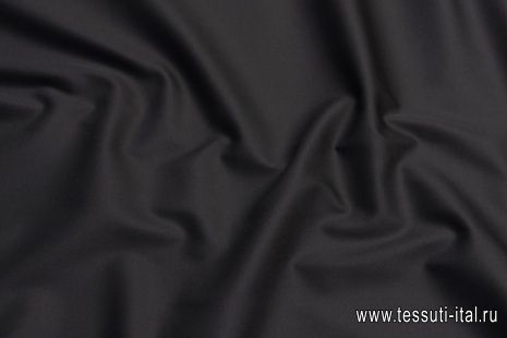 Хлопок костюмный (о) черный - итальянские ткани Тессутидея арт. 01-6903