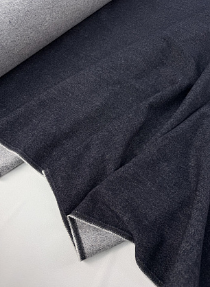 Костюмная фланель шерсть+хлопок (о) темно-синяя под джинсу - в интернет-магазине тканей Тессутидея арт. 05-5333