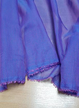 Шифон (н) сине-лиловая полоска - в интернет-магазине тканей Тессутидея арт. 03-4006