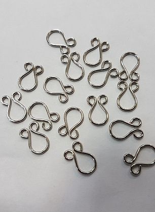 Крючок металл серебро  - в интернет-магазине тканей Тессутидея арт. F-4887