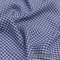 Сорочечная (н) сине-белая клетка  - итальянские ткани Тессутидея арт. 01-5925