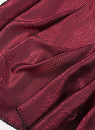 Подкладочная жаккардовая вискоза (н) малиново-черная полоска - в интернет-магазине тканей Тессутидея арт. 08-1698