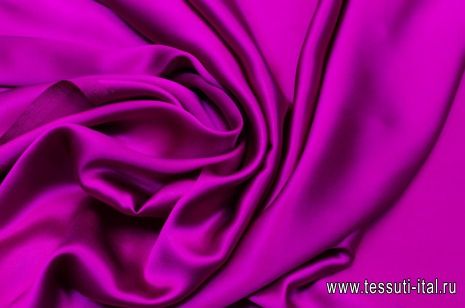 Шелк атлас (о) фуксия - итальянские ткани Тессутидея арт. 02-8560