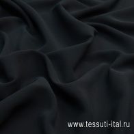 Шелк кади стрейч (о) черный - итальянские ткани Тессутидея арт. 10-1071